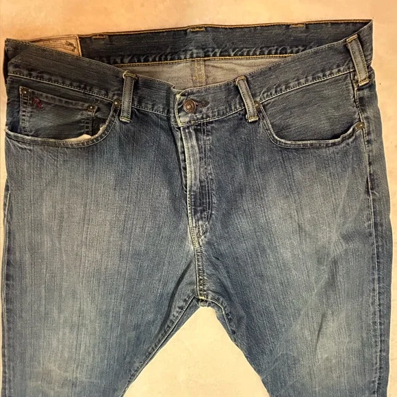 Polo by Ralph Lauren Hampton Men's Straight Fit Blue Jeans 38X32 - Picture 2 of 16